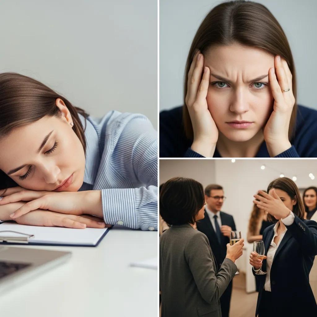 Signs of burnout including fatigue, frustration, and social withdrawal