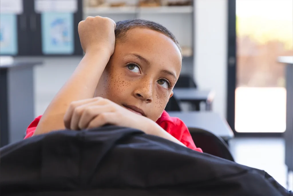 A young boy receiving compassionate support for ADHD